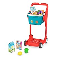 B. toys- B. play- Shop & Glow Toy Cart- Pretend Play Toys for Toddlers- Shopping Cart- Grocery Cart with Lights & Sounds – Basket & Play Food- 2 Years +