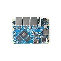 Nanopi R6S Mini Router OpenWRT LPDDR4X Single Board Computer with Three Gbps Ethernet Ports Based in Rockchip RK3588S Soc for IOT NAS Smart Home Gateway Support Debian Ubuntu (8GB RAM +32GB eMMC)