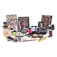 DE'LANCI Halloween SFX Makeup Kit, 17 Pcs Pro Special Effects Stage Makeup  for Vampire Zombie Makeup, Easy to Use Demonic FX Set for Beginners with
