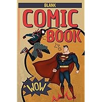 Comic Drawing Book: Multi-design Panel Layout 100 Page Template Cartoon Sketch Book