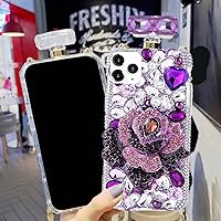 for Samsung Galaxy Note 20 5G Perfume Bottle Cell Phone Case Cover,Slim Glitter Shiny Bling Sparkle Cute Girls Women Protective Case for Galaxy Note 20 6.7 inch (A)