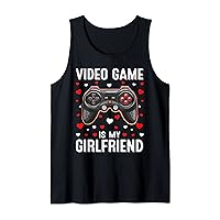 Video Game Heart Is My Girlfriend Costume Valentine's Day Tank Top