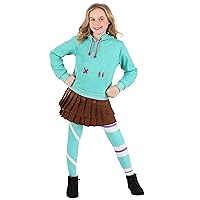 Kid's Disney Wreck-It Ralph Vanellope Costume, Vanellope von Schweetz Hoodie, Skirt & Leggings Cosplay Outfit