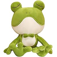 Green Frog Plush Stuffed Animal Frog Cute Frog Plush Pillow Frog Plush Toy Hugging Pillow Toy 23 inch for Kids