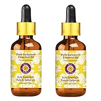 Deve Herbes Pure Galbanum Essential Oil (Ferula gummosa) with Glass Dropper Steam Distilled (Pack of Two) 100ml X 2 (6.76 oz)