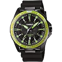 Casio Men's Mtd1072-3av Black Quartz Sport Watch with Black Dial