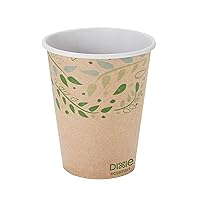 Georgia-Pacific Dixie EcoSmart 12 oz 100% Recycled Fiber Hot Cup by GP PRO, Fits Large Lids, 2342R (CASE), 1000 Count (50 Cups Per Sleeve, 20 Sleeves Per Case)