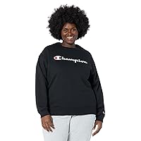 Champion Women's Sweatshirt, Powerblend, Crewneck for Women, C Logo (Plus Size Available)