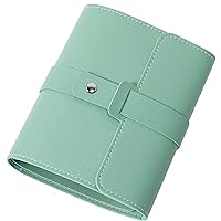 Travel Earring Storage Case Earring Organizer Earring Holder Compact Carrying Pu Leather Women Jewelry Pouch Accessory Case (Green)