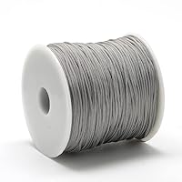 Pandahall 131.23-142.16 Yards 0.8mm Polyester Cord Beading Thread Braiding String Polypropylene Macrame Rope Cord for Leather Sewing Bookbinding Crafts DIY Bracelets
