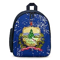 Vermont State Flag Backpack Small Travel Backpack Lightweight Daypack Work Bag for Women Men