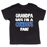 Grandpa Says I'm a Cowboys Fan Kid's Shirt