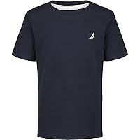 Nautica Boys' Short Sleeve Solid Crew Neck T-Shirt