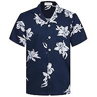 Men's Hawaiian Shirt Quick Dry Tropical Beach Shirts Short Sleeve Aloha Holiday Casual Cuban Shirts