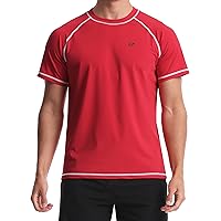 Men's Swim Shirts Rash Guard UPF 50+ UV Sun Protection T-Shirt Quick Dry Fishing Beach T Shirts