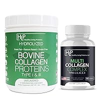 Healthy Living Proteins Bundle - 16oz Bovine Collagen Powder & 90ct Multi Collagen Gummies