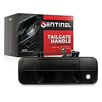 Sentinel Parts Rear Tailgate Handle with Keyhole Compatible with 2007-2013 Tundra Replaces # 69090-0C040, TO1915113