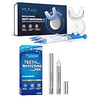 1Pcs Teeth Whitening LED Light - 3 Pcs Teeth Whitening Gel - 2Pcs Tooth Whitening Pen - 10 Min Non-Sensitive Fast Teeth Whitener - Restores Your Gleaming White Smile