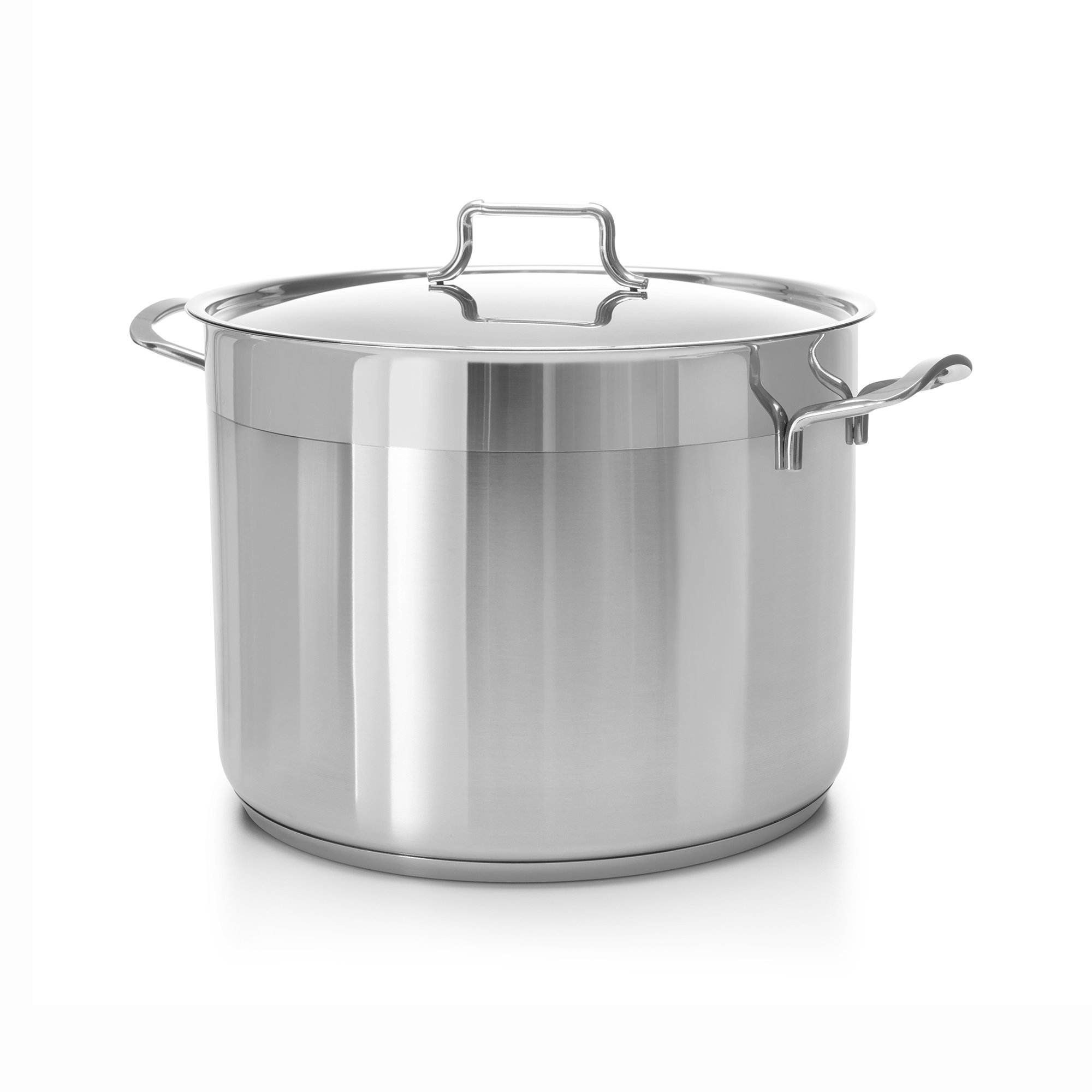 Hascevher Industry Leading Commercial-Grade Stainless Steel Stock Pot with Cover 11 Quart, Induction Compatible