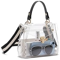 Clear Purses for Women Stadium, Small Clear Purse Concert Transparent Crossbody Bag Stadium Approved for Women