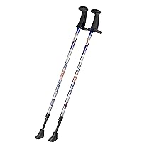 Urban Poling Urban Poles Series 300 – Fitness Edition, Blue & Silver, 1 Pair – For Users 4'2
