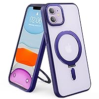 for iPhone 11 Pro Phone Case - Magnetic Stand, Ring Holder, Compatible with MagSafe, Military-Grade Drop Protection - Translucent Matte iPhone 11 Pro Case 5.8