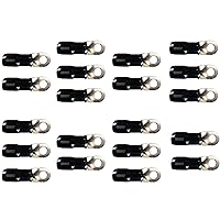 20 pcs. Sundown Audio 0 Gauge Wire Ring Terminals (Black)