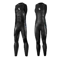 Synergy Triathlon Wetsuit 3/2mm - Volution Sleeveless Long John Smoothskin Neoprene for Open Water Swimming Ironman & USAT Approved