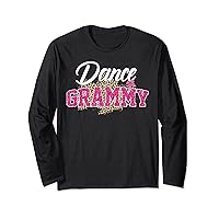 Dance Grammy Leopard Funny Dancing Grammy Mother's Day Long Sleeve T-Shirt