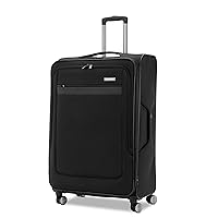 Samsonite Ascella 3.0 Softside Expandable Luggage, Black, Large Exp Spinner