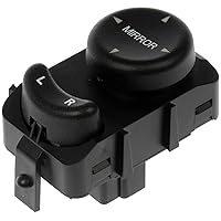 Dorman 901-455 Front Driver Side Power Mirror Switch - Left Front Compatible with Select Chrysler / Dodge Models,Black