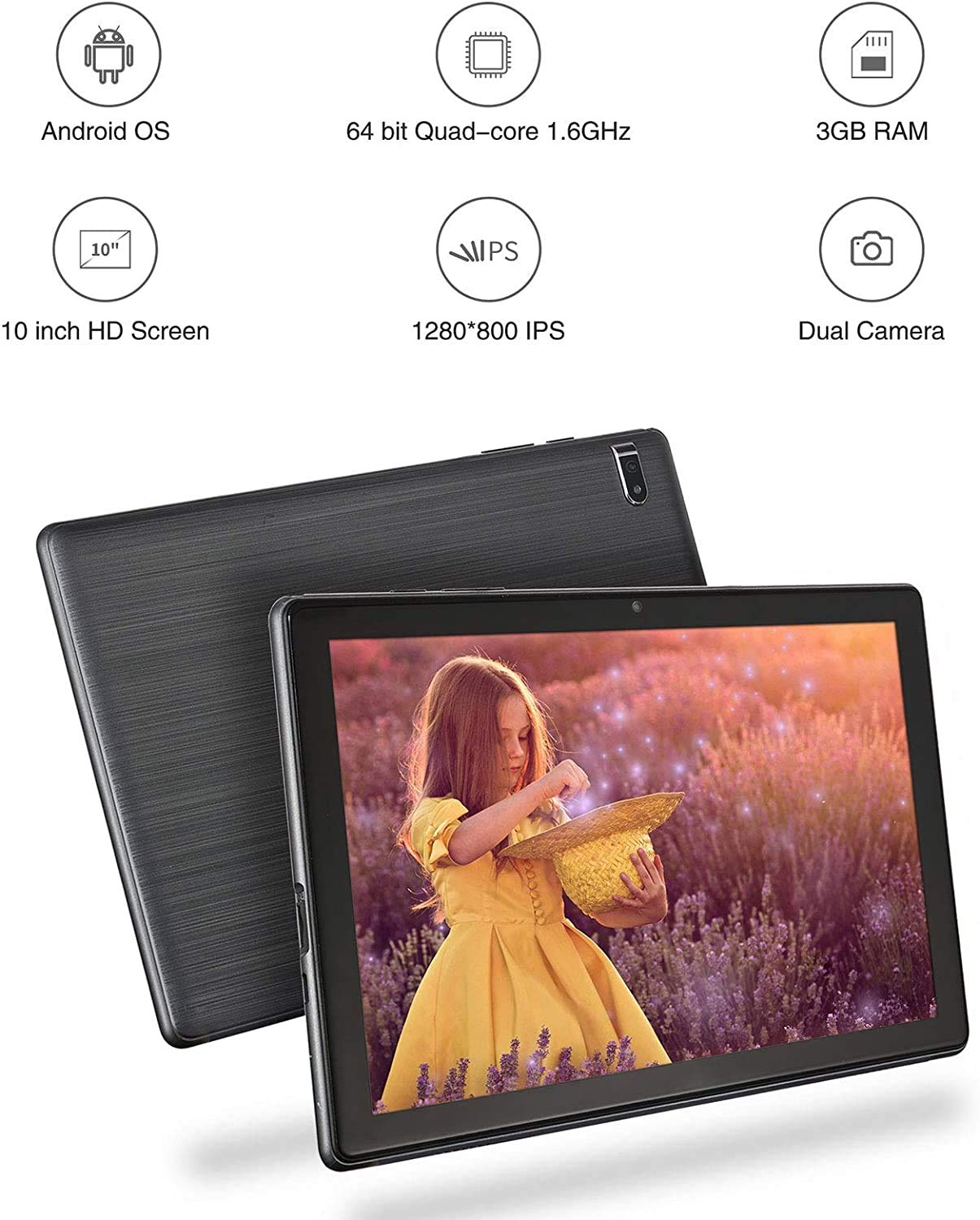 HAOVM Android 11.0 Tablet 10 Inch, MediaPad P10 Octa-Core 1.6GHz Processor,3GB RAM,64GB Storage,10.1