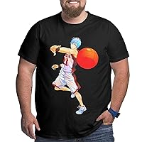 Anime Big Size Man's T Shirt Kuroko's Basketball O-Neck Short-Sleeve Tee Tops Custom Tees Shirts
