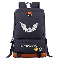 Supernatural Graphic Knapsack Basic Large Capacity Laptop Bag Lightweight Casual Daypacks for Travel