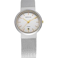 BERING Women Analog Quartz titanium collection Watch with stainless steel Strap and Sapphire Crystal 11029-004