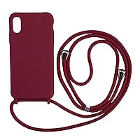 Phone case for iPhone15 Candy Colored Integrated Drawstring Phone case, Crossbody one Shoulder Soft case Protective case TPU Silicone