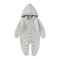 4t Boys Christmas Outfit Jumpsuit Knitted Outfits Sweater Girls Romper Hooded Boys Cotton Boy Toddlers Sweater