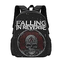 Falling Music in Theme Reverse Women & Men Laptop Backpack Travel Durable Laptops Large Daypack for Outdoor Hiking Cycling Camping
