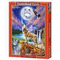 Castorland Puzzle 1500 Pieces, Wolf's Night - С-151806