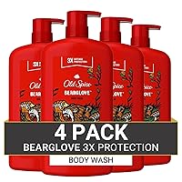 Wild Bearglove Scent Body Wash for Men, 30 Fl Oz (Pack of 4)