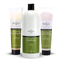 Max Green Alchemy Organic Hair Care Essentials: Vegan Tea Tree Conditioner, Sculpting Gel & Scalp Texture Paste - For Healthy, Stylish Hair | Paraben & Sulfate Free | Unisex
