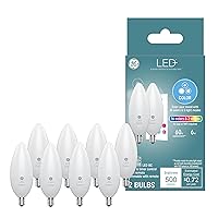 LED+ Color Changing Light Bulbs with Remote, 6W, Decorative Bulbs, Small Base (8 Pack)