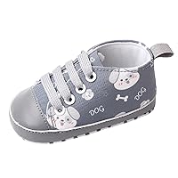 Summer Children Infant Toddler Shoes Boys and Girls Sports Canvas Cute Cartoon Pattern Lace Up Lightweight and Comfortable