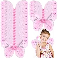 Chivao 20 Pieces Fairy Wings Butterfly Wings Dress up Birthday Wedding Decoration Halloween Party Accessory for Kids Girls