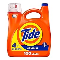 Liquid Laundry Detergent, Original Scent, HE Compatible, 100 Loads, 132 fl oz