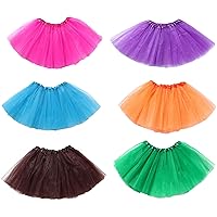 Tutu Skirt Skirt for Girls Ballet Tulle Princess Skirt for Kids Pack of 6