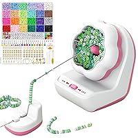 HDirect Deluxe Electric Bead Spinner,Clay Bead Spinner,Waist,Bracelet Bead Spinner Kit–Unleash Your Jewelry-Making Creativity, Spinner and 24 Colors 6600 Pcs Beads