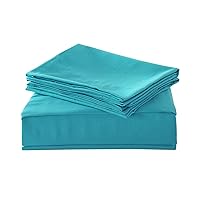 Great Sale Solid Pattern Bed Sheets on Amazon 600 Thread Count Egyptian Cotton 4-Pieces Sheet Set Fits Mattress 10-12
