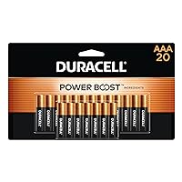 Coppertop AAA Batteries with Power Boost Ingredients, 20 Count Pack Triple A Battery with Long-lasting Power, Alkaline AAA Battery for Household and Office Devices