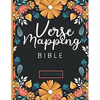 Verse Mapping Bible Study Journal: Daily Scripture Writing with 52 Weeks For Bible Study Women Lover.